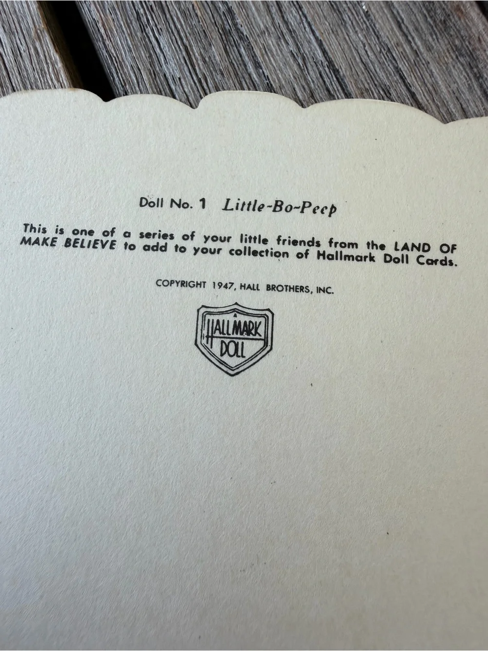 Hallmark vintage piece